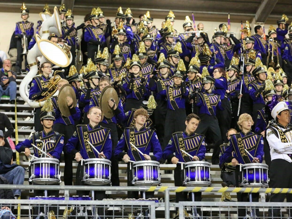The Sumner High School Spartan Marching Band